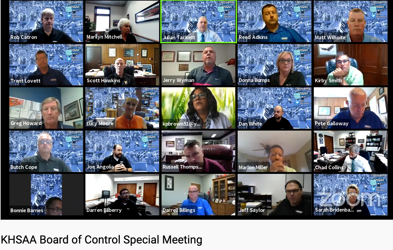 KHSAA Board of Control meets