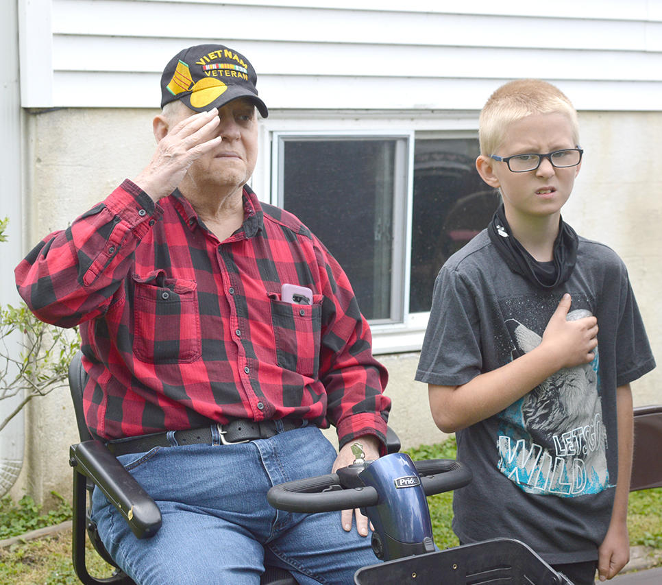 The crowd was full of young and old who honored those that sacrificed for their country