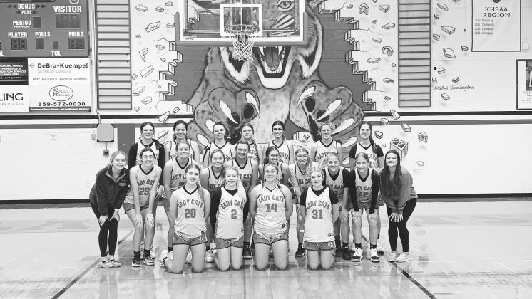 The 2023-24 Ladycats basketball team will feature a lot of new faces who will look to defend the program’s district championship from a season ago. Photo provided by Sam McClanahan.