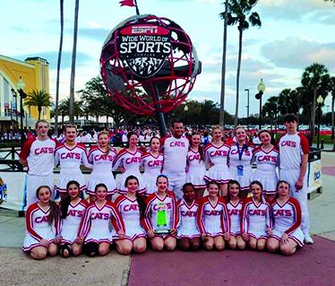 UCA Nationals was the last competition of this cheer season. The Cheer Cats were recognized Friday at a pep rally at school and the team will be recognized at the basketball game today for their achievements.
