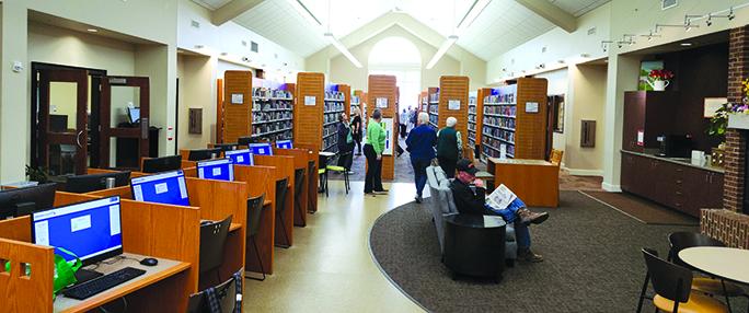 A total 240 people turned out at the library Saturday for the Grand Reopening event to show off renovations.