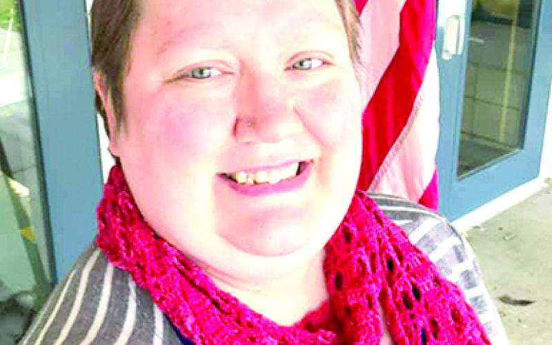 Jessica Faulhaber voted in the last election wearing her red shawl honoring Susan B. Anthony and her fight for women’s suffrage. She wants more to join her in the 2020 election.