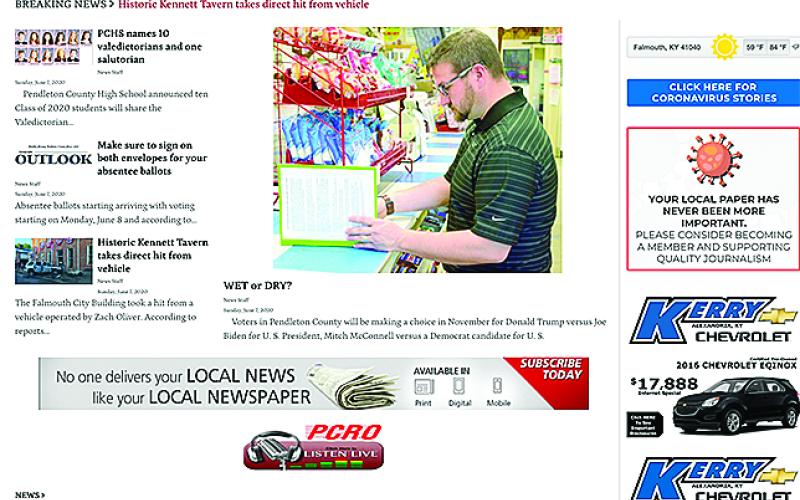 Check out the new look at www.falmouthoutlook.com