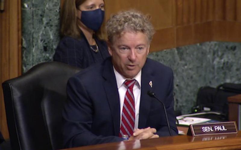 Senator Rand Paul discusses the REINS Act at HSGAC meeting