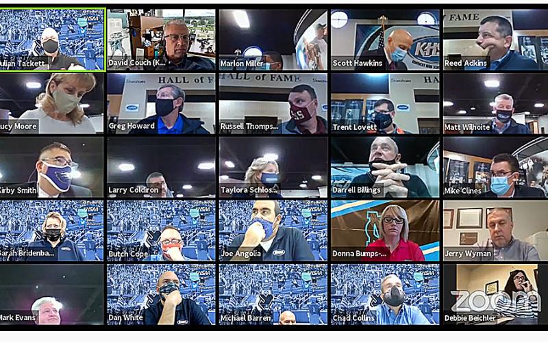 KHSAA Board of Control met via Zoom to discuss the start of Winter Sports