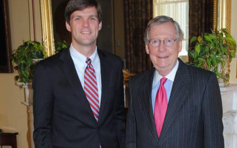 Senator McConnell welcomed Benjamin Beaton to his Leadership Office in the U.S. Capitol in 2013.