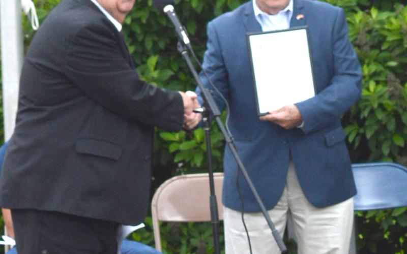 Frankie Ammerman was honored for 50 years of service