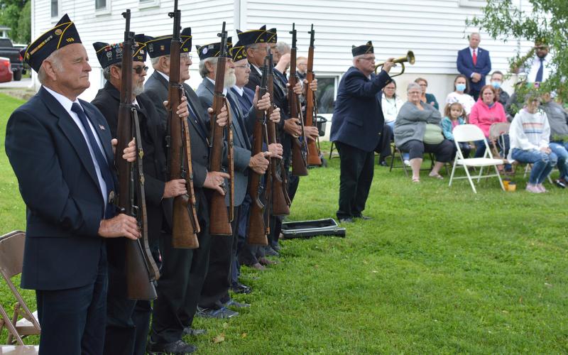 The American Legion Post 109 presented a 21 gun salute and playing of taps for the Memorial Day program