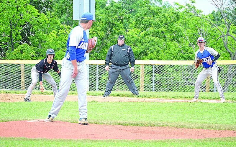 Ethan Verst created havoc on the base paths for the Wildcats and scored their lone run
