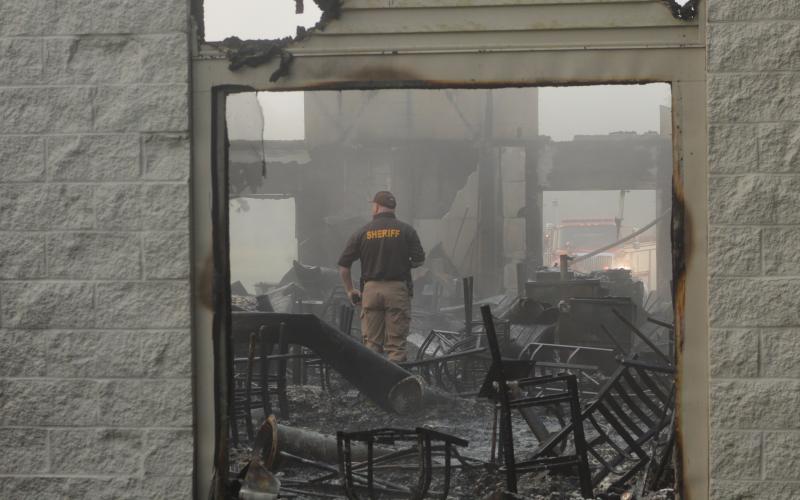 Chief Deputy Marty Hart and his team were on site to determine the start of the fire which is normal operating procedure