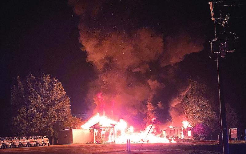 Fully engulfed