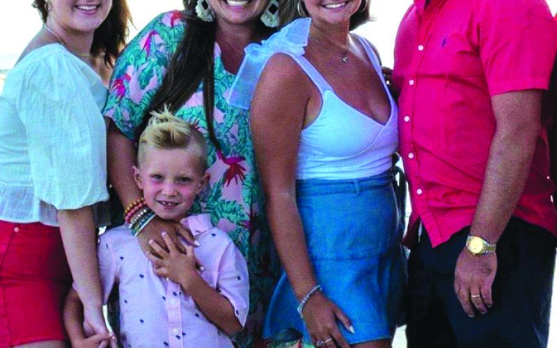 Carr, right, is pictured with the loves of his life, daughter Kendall, wife Tara, daughter Peyton Warren, and Liam, his son. Photo submitted by Tara Carr.