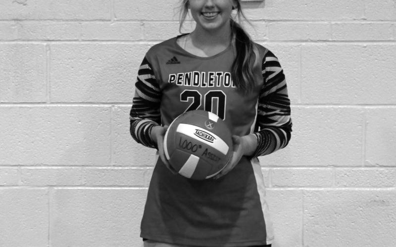 Kylie Richardson achieved a personal milestone last week with her 1,000th assist against Mason County.  Photo by Scott Collins
