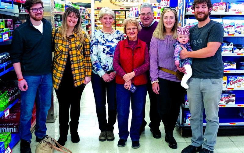 Roger’s family joined the celebration as he retired Saturday: son Tyler Craig, his girlfriend Christy, Roger’s wife Jo, Dixie Owen, Wyatt’s owner, Craig, Brittany and Carson Craig, and their daughter Ostara