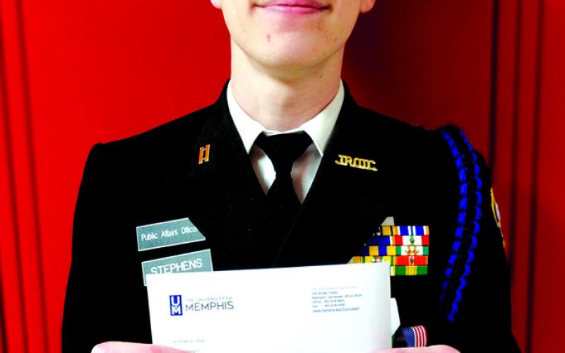 Lyle Stephens, Pendleton County High School Senior was recently awarded a Navy Reserve Officers Training Corps Preparatory Scholarship through the NJROTC program.