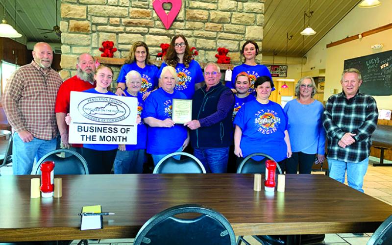 From top left to right: Billie Miller, Summer Morris, and Lucy Moore. From bottom left to right: Randy Wells-Past President, Doug Buckner-Director, McKenna Mineer, Delana Priest, Angela Ammerman Mullins-Owner, Gary Hicks-President, Cassi Rodgers, Sandy Whalen, Chrissy-Bezold-Director, and Tim Cummins.