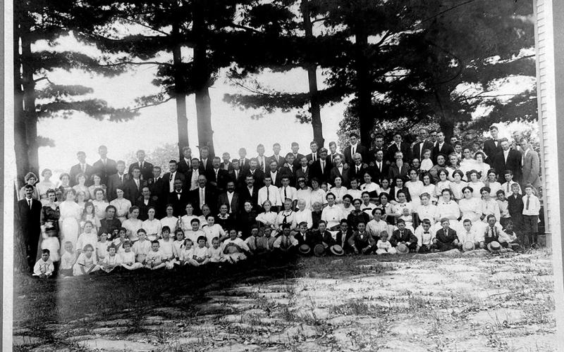 Sunday school class of Pine Grove Methodist Church in June 1913