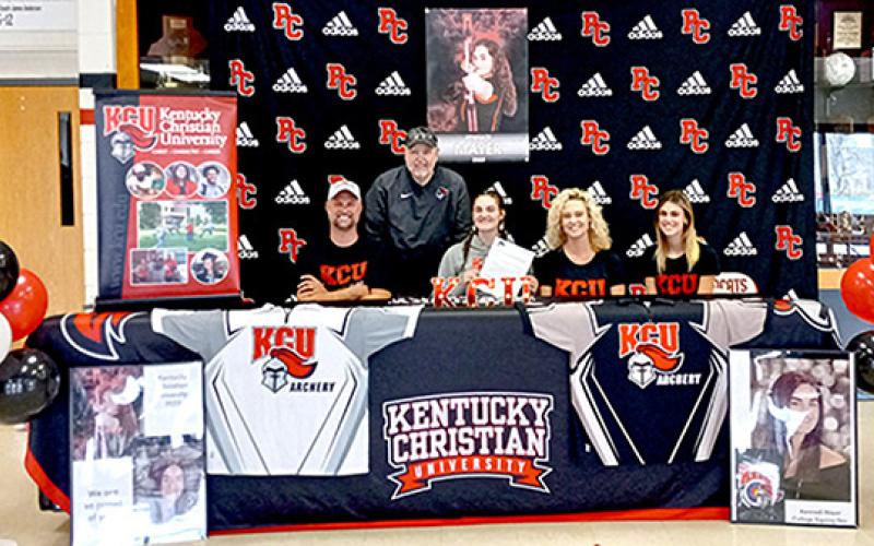 Kennadi Mayer, PHS archery, signed to fly with Kentucky Christian University. Mayer is known for her athletic versatility.