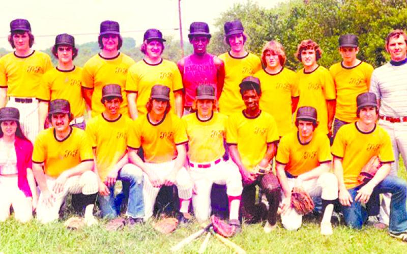 1975 Thomas &amp; Flaugher team which won the league championship with all Pendleton County guys ages 18 and under.