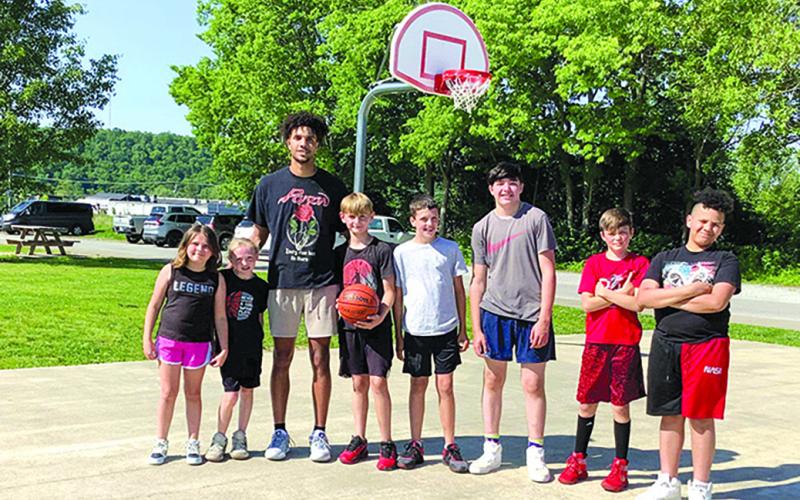 Kids spend a Sunday afternoon learning from Mr. Basketball