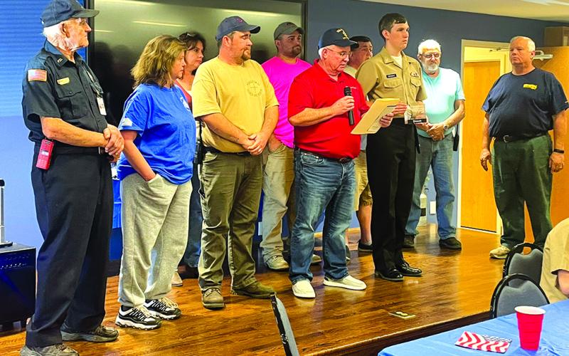 Pendleton County Search ad Rescue takes the stage to be honored for their work in times of crisis.
