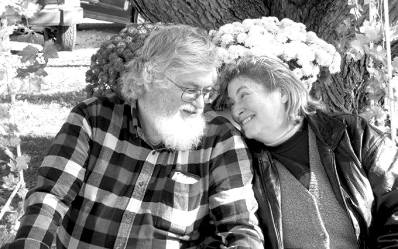 Burton and Terry take in the beauty of a fall day as they enjoy each other’s company on an outing last fall.