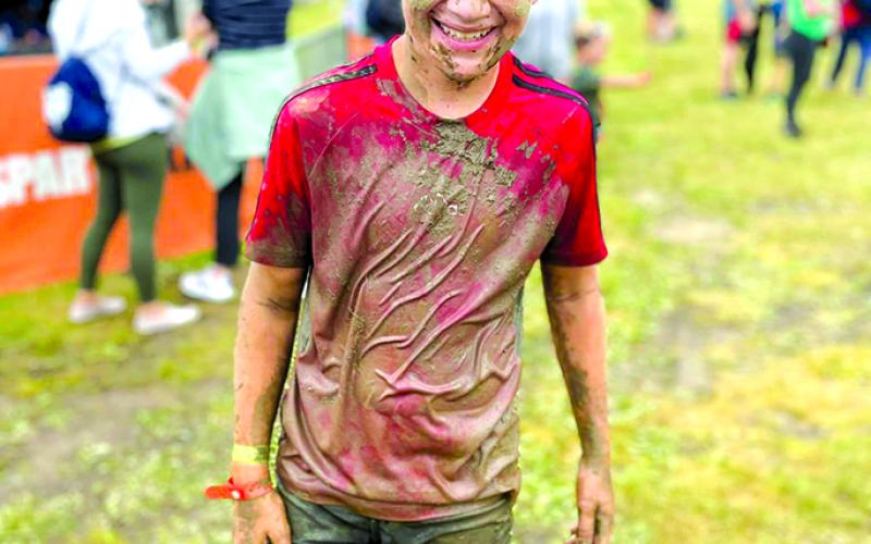 Wolfe claims to like mud and got his wishes at Sunday's race.