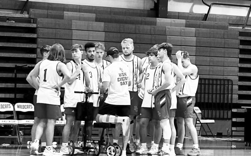 The Pendleton County Wildcats basketball team