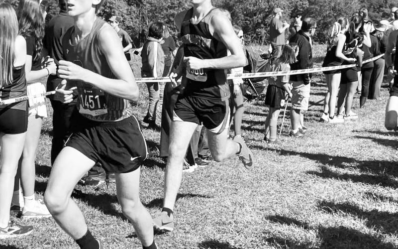 Senior Evan Stewart was among four Wildcats competitors who set new personal bests at the Bluegrass Invitational on September 23. Photo provided by Natalie Wolfe.