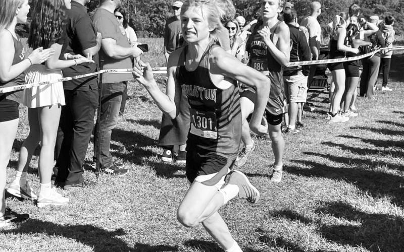 Klaber Wolfe competes in the 5k race. Photo provided by Natalie Wolfe.