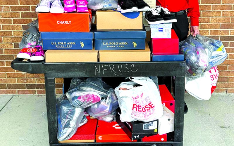 The Trina Pribble Memorial Sunday (shoe/sock collection)