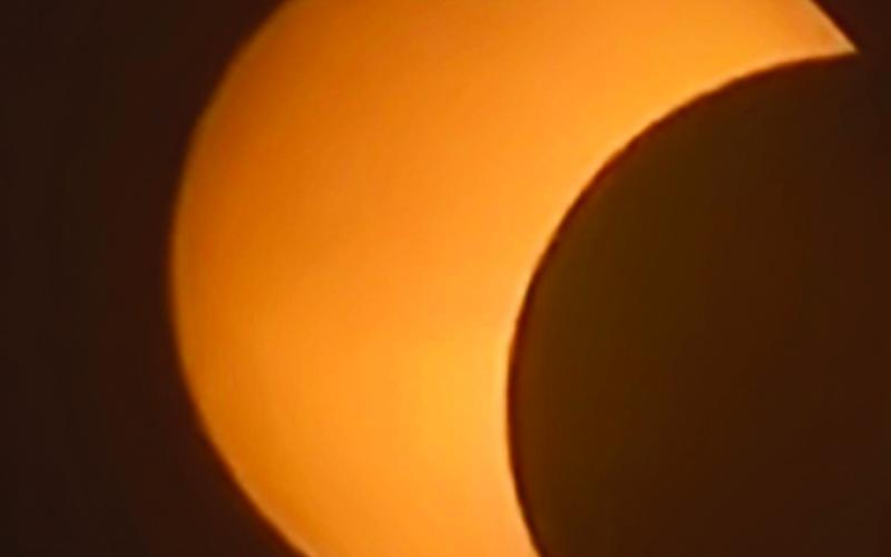 Local safely captures photo of eclipse