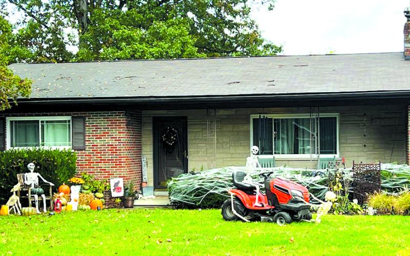 Halloween display brings a chuckle to passerby