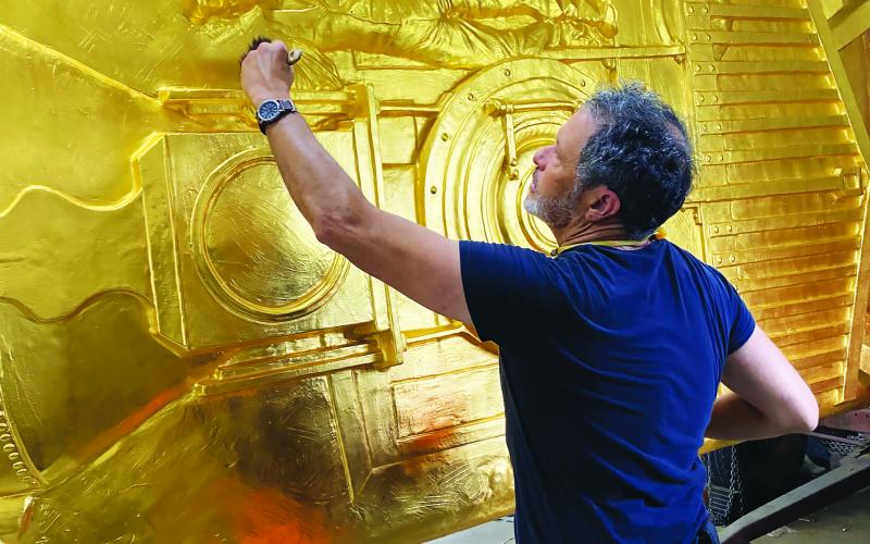 Blumberg puts finishing touches on the Golden Spike Monument
