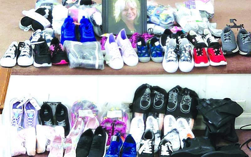 The Trina Pribble Memorial Sunday (shoe/sock collection)