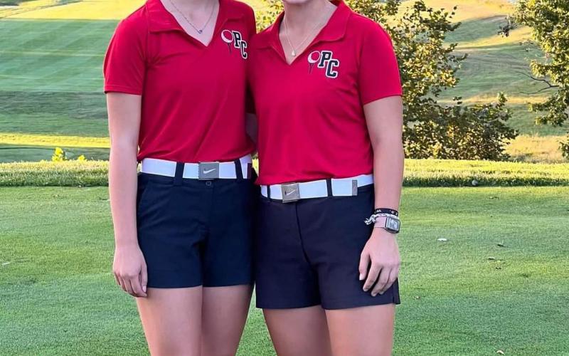 Pendleton County seniors Reese Barlow and Katie Wright