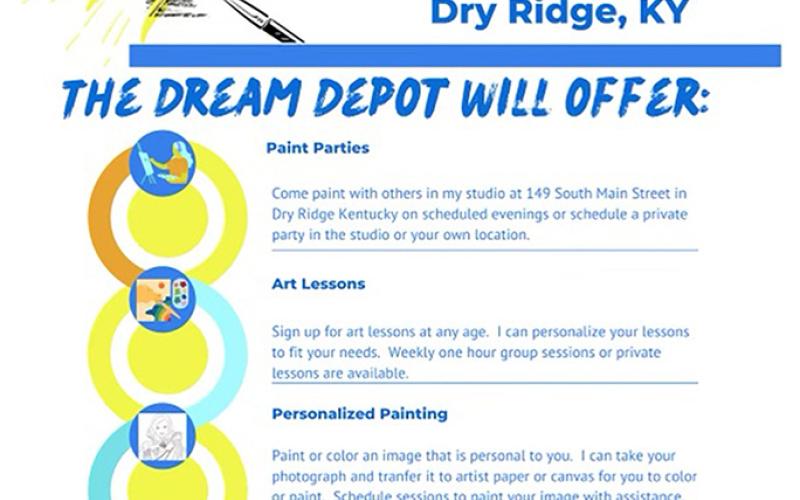 Lustenberg plans to continue providing paint parties for friends and organizations, and her Dream Depot will now offer community instruction in areas she provided her gifted students when she taught, such as claymation and crime scene investigation.