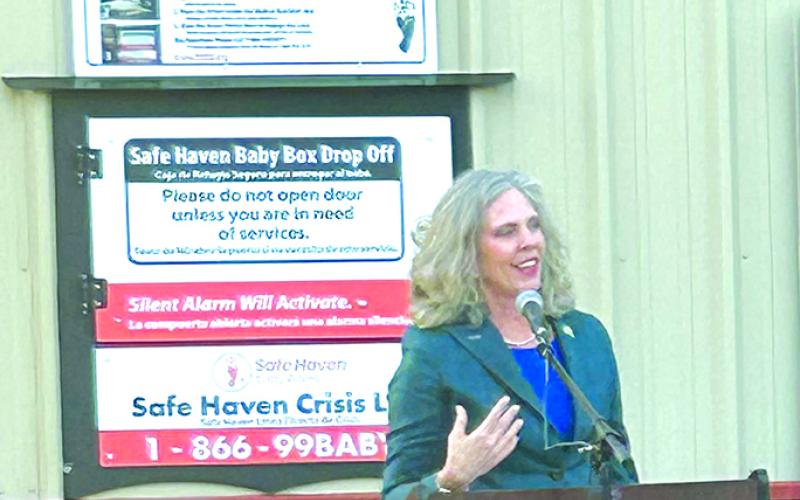 Sen. Shelley Funke Frommeyer celebrated the emphasis the county gives on life, saying the box shows that.