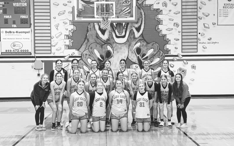 The 2023-24 Ladycats basketball team will feature a lot of new faces who will look to defend the program’s district championship from a season ago. Photo provided by Sam McClanahan.