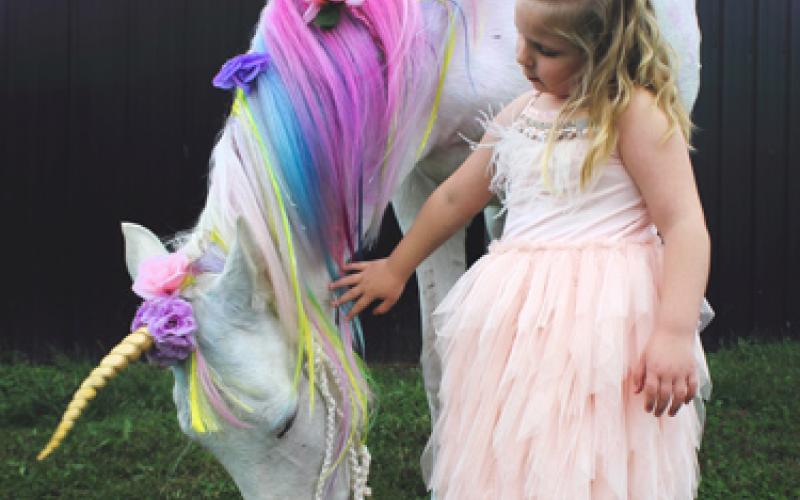 Unicorn event at local farm