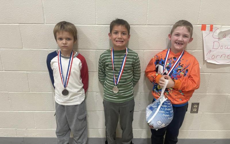 First grade boy winners