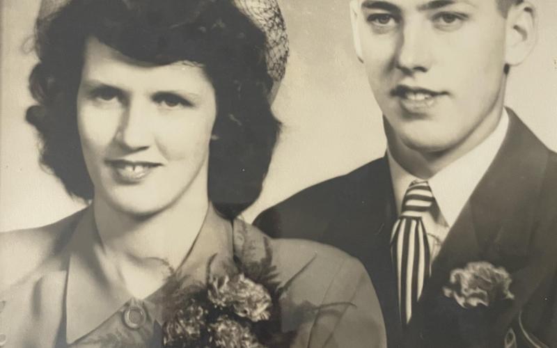 The couple's wedding photo from 1949. Photos provided by Phyllis Kelsch.