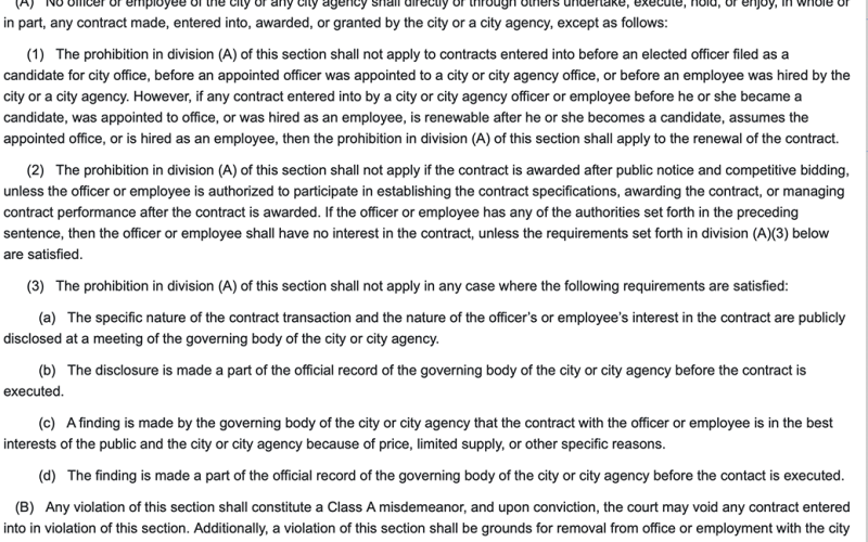 Exhibit 2: This evidence, shared by Attorney Luke Morgan regarding Ernst’s use of social media, explains the city’s stance on such use. His argument is that Ernst did not set another page to distinguish his official title of mayor, and that caused an ethical violation when he continued using it for business and personal purposes.