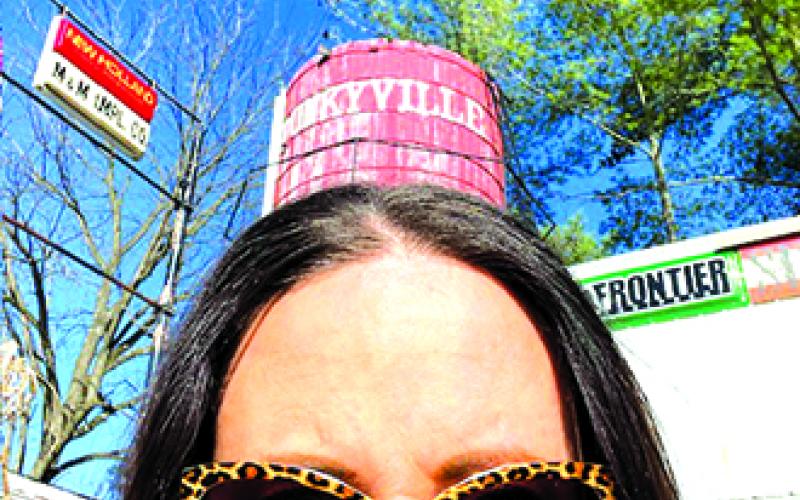 Leasher’s time in Punkyville gave her a history of the area and at least one quirky selfie to add to her collection.