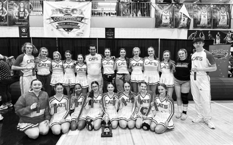 Cheer Team Takes First at NKCCA Competition