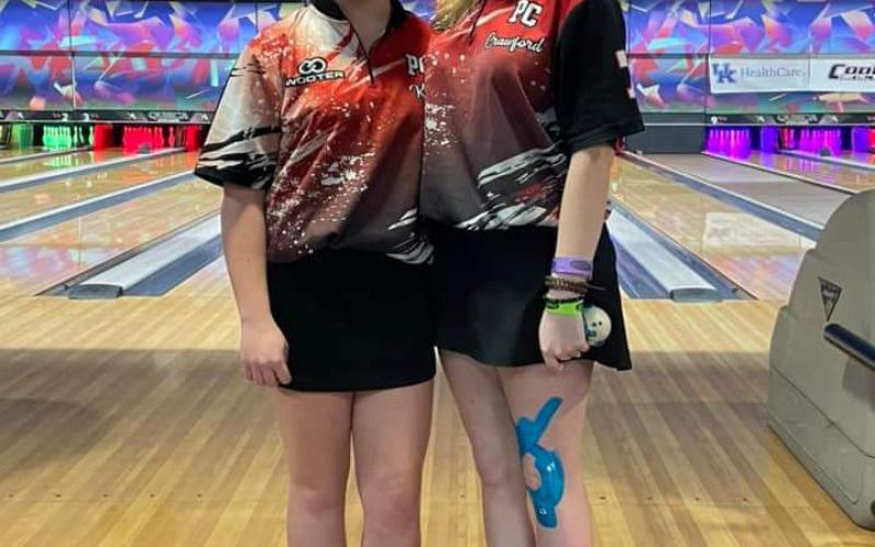 Kree Brewer and Maddie Crawford became the first Ladycats to represent the program at the state level. Photo by Rhonda Hutchison.