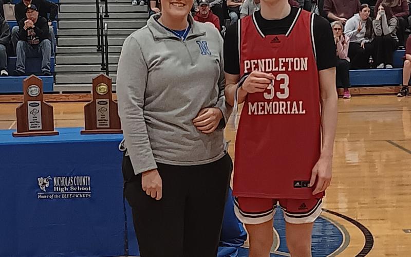 Wildcat junior Aden Merrill, named to the all-tournament team. Photos taken by Sam McClanahan.