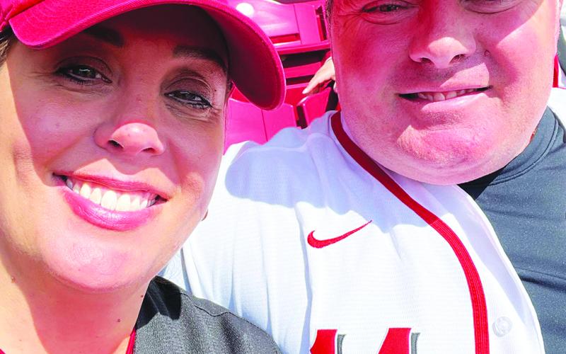Kelley and Larry Carlisle of Butler took in their first Opening Day together The two have spent  quite a lot of time through the years watching both baseball and softball.