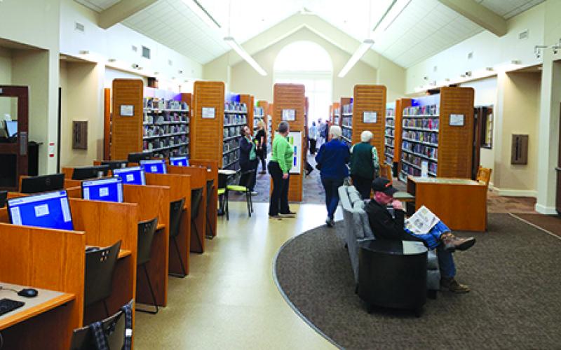 A total 240 people turned out at the library Saturday for the Grand Reopening event to show off renovations.