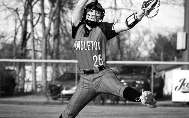 Ladycat eighth grader Jessa Gerhardstein got the start in her teams Mar. 29 contest against Tates Creek. Photo by Pete Wigginton.